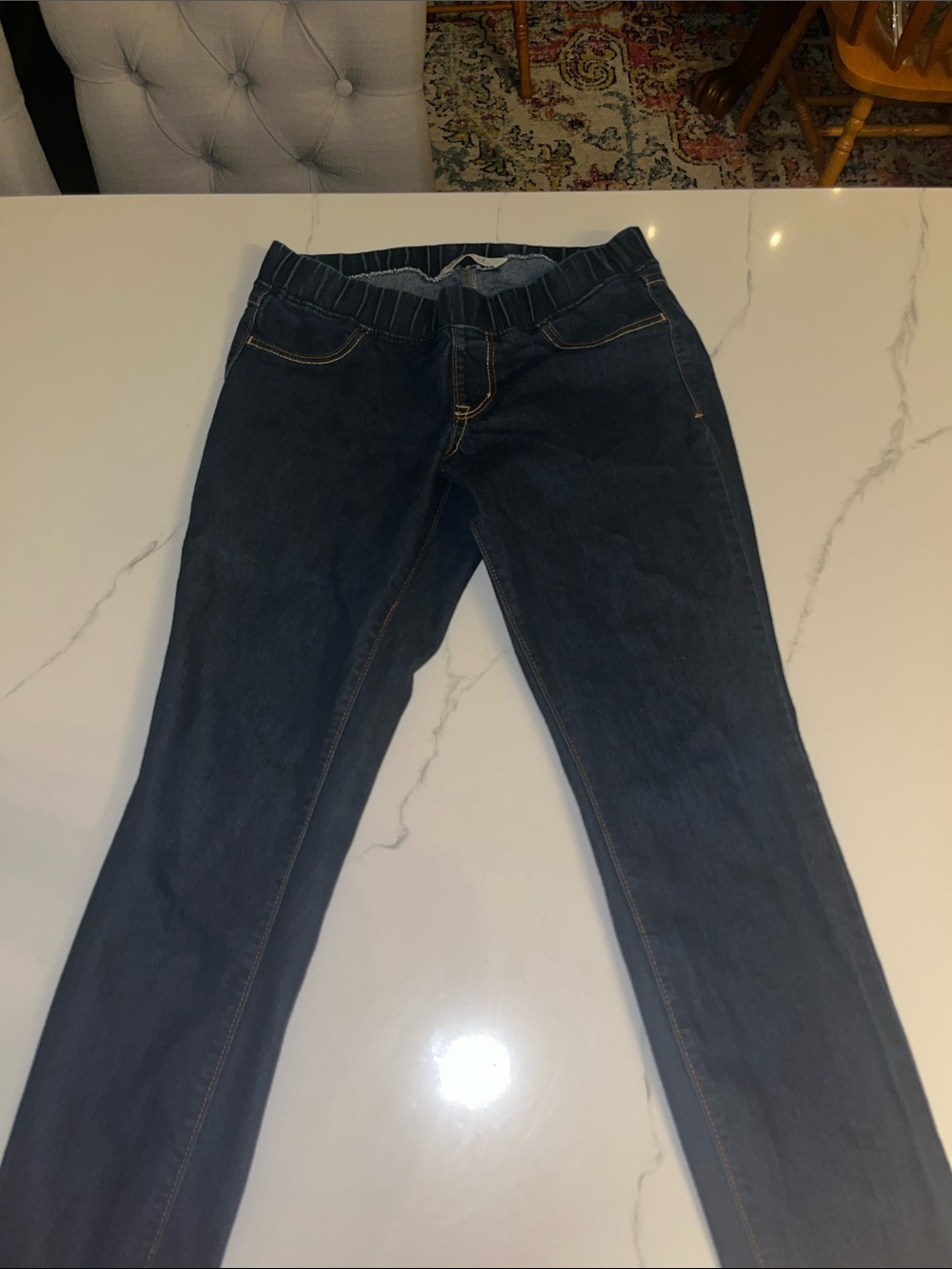 Old navy Dark Wash Pull-On jeggings- Dark Blue